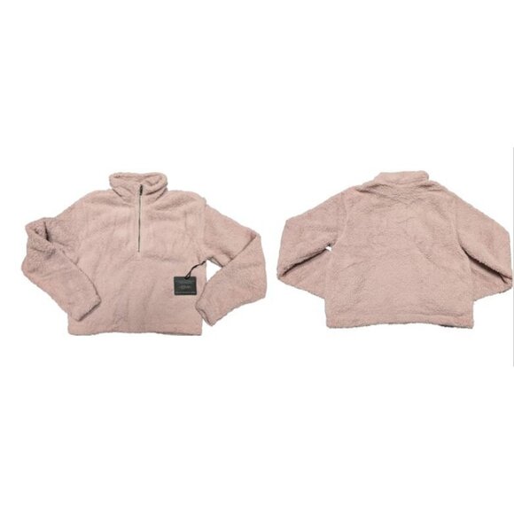 DYI Women's Tranquil 1/2 Zip Fuzzy Fleece Sweater Dusty Lavender Size Small - Picture 4 of 8